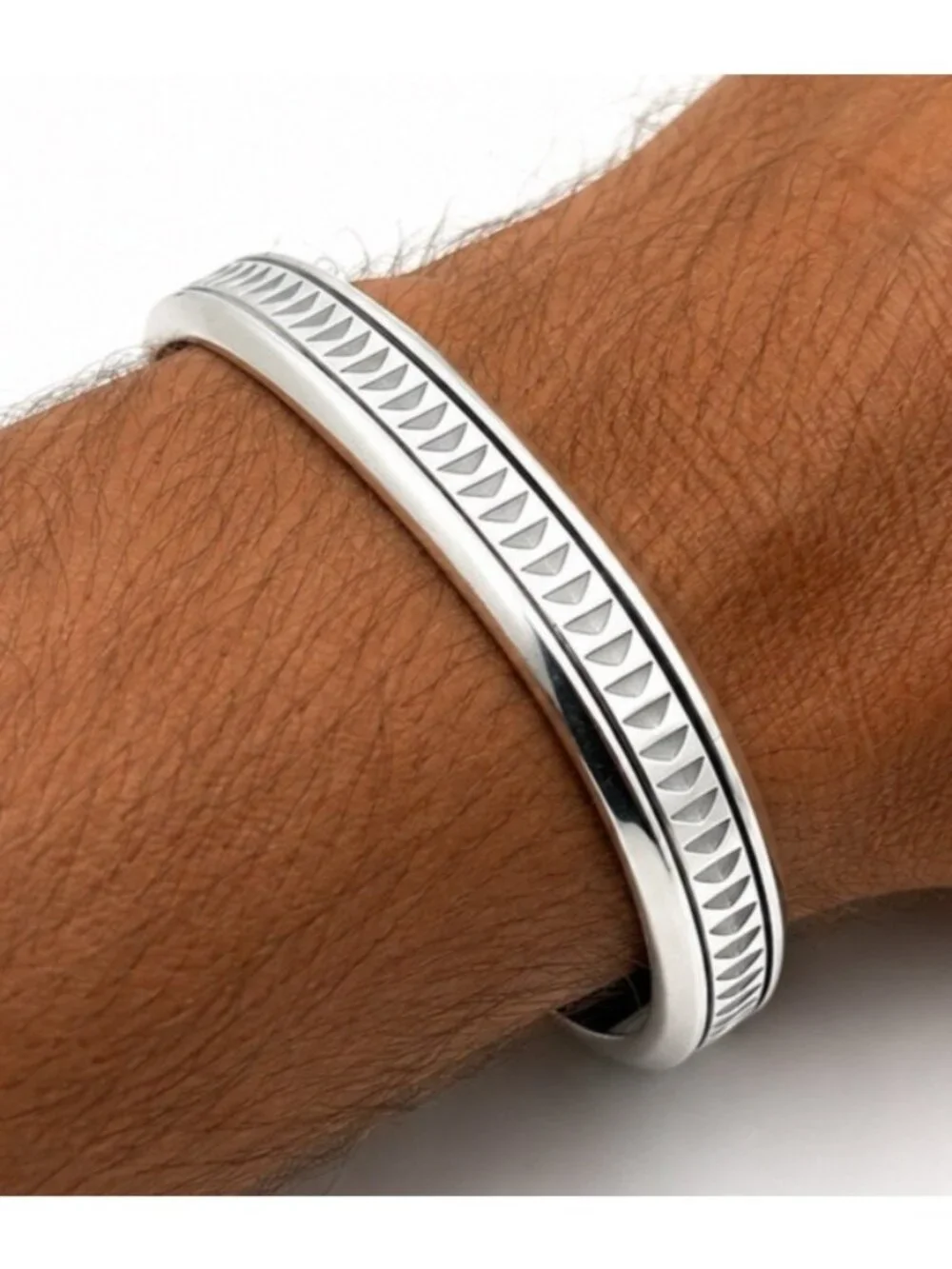 Tiffany & Co Mens Caliper Cuff Bracelet by Paloma Picasso in Sterling Silver